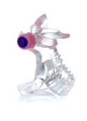 Pierścień-Tongue Vibro CockRing Clear B - Series EasyLove Pierścień-Tongue Vibro CockRing Clear B - Series EasyLove