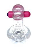 Pierścień-Tongue Vibro CockRing Clear B - Series EasyLove Pierścień-Tongue Vibro CockRing Clear B - Series EasyLove