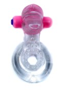 Pierścień-Tongue Vibro CockRing Clear B - Series EasyLove Pierścień-Tongue Vibro CockRing Clear B - Series EasyLove