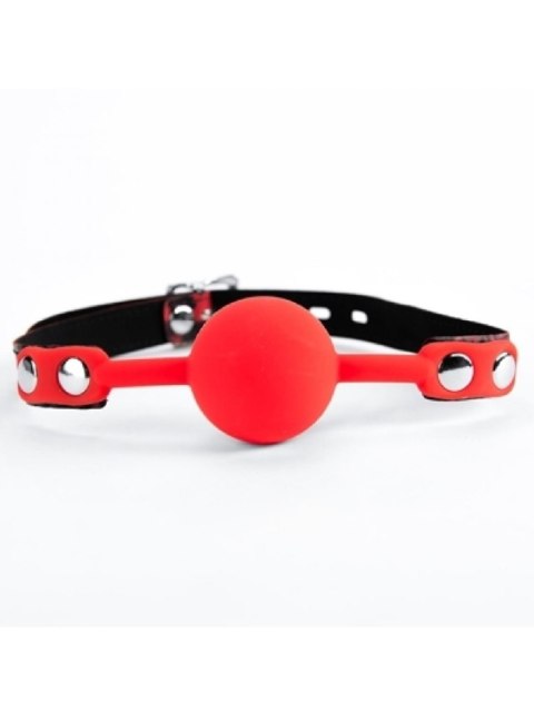 Red Silicone Ball Gag Leopard Argus Red Silicone Ball Gag Leopard Argus