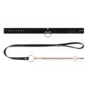 Rosy Gold - Collar with Leash - Black Rosy Gold Rosy Gold - Collar with Leash - Black Rosy Gold