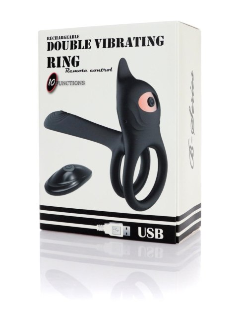 Stymulator - Double vibrating ring - USB 10 Functions / Remote Control B - Series Magic Stymulator - Double vibrating ring - USB 10 Functions / Remote Control B - Series Magic