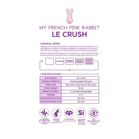 Le Crush Violet - App controlled Clara Morgane Le Crush Violet - App controlled Clara Morgane