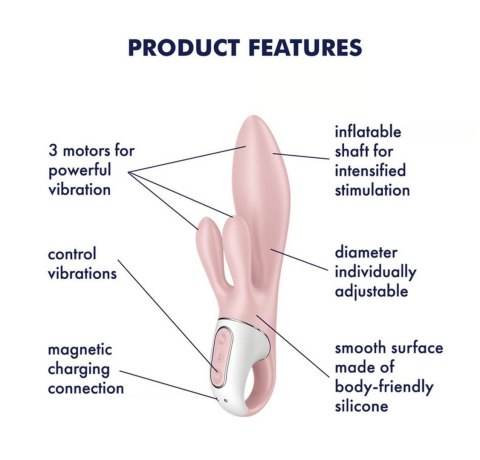 Air Pump Bunny 3 rose Satisfyer Air Pump Bunny 3 rose Satisfyer