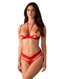 Cupide Desir komplet 2-częściowy otwarty L/XL Obsessive Cupide Desir komplet 2-częściowy otwarty L/XL Obsessive