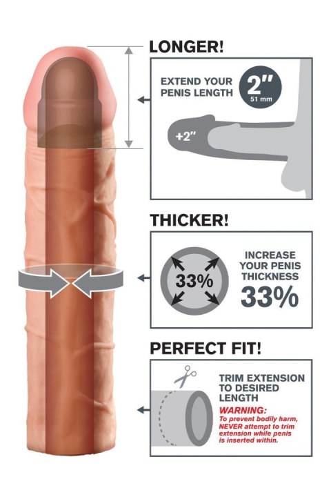 FANTASY X-TENSIONS PERFECT 2 INCH EXTENSION LIGHT Pipedream FANTASY X-TENSIONS PERFECT 2 INCH EXTENSION LIGHT Pipedream