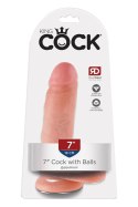KING COCK 7 INCH COCK WITH BALLS LIGHT Pipedream KING COCK 7 INCH COCK WITH BALLS LIGHT Pipedream