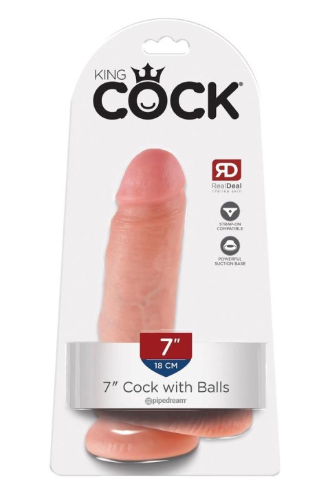 KING COCK 7 INCH COCK WITH BALLS LIGHT Pipedream KING COCK 7 INCH COCK WITH BALLS LIGHT Pipedream