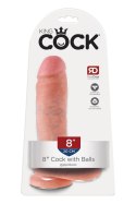 KING COCK 8 INCH COCK WITH BALLS LIGHT Pipedream KING COCK 8 INCH COCK WITH BALLS LIGHT Pipedream