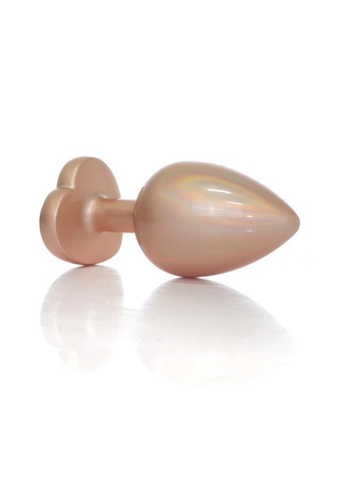 Plug-Jewellery Pearl Gold Heart PLUG- Clear L B - Series HeavyFun Plug-Jewellery Pearl Gold Heart PLUG- Clear L B - Series HeavyFun
