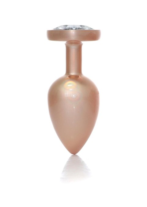 Plug-Jewellery Pearl Gold Heart PLUG- Clear L B - Series HeavyFun Plug-Jewellery Pearl Gold Heart PLUG- Clear L B - Series HeavyFun