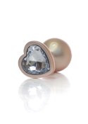 Plug-Jewellery Pearl Gold Heart PLUG- Clear M B - Series HeavyFun Plug-Jewellery Pearl Gold Heart PLUG- Clear M B - Series HeavyFun