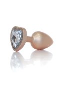 Plug-Jewellery Pearl Gold Heart PLUG- Clear S B - Series HeavyFun Plug-Jewellery Pearl Gold Heart PLUG- Clear S B - Series HeavyFun