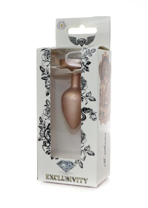 Plug-Jewellery Pearl Gold Heart PLUG- Clear S B - Series HeavyFun Plug-Jewellery Pearl Gold Heart PLUG- Clear S B - Series HeavyFun