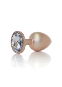 Plug-Jewellery Pearl Gold PLUG- Clear L B - Series HeavyFun Plug-Jewellery Pearl Gold PLUG- Clear L B - Series HeavyFun