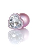 Plug-Jewellery Pearl Pink Heart PLUG- Clear L B - Series HeavyFun Plug-Jewellery Pearl Pink Heart PLUG- Clear L B - Series HeavyFun