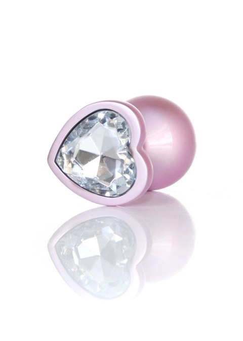 Plug-Jewellery Pearl Pink Heart PLUG- Clear M B - Series HeavyFun Plug-Jewellery Pearl Pink Heart PLUG- Clear M B - Series HeavyFun
