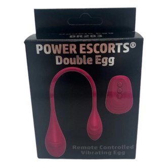 Power Escorts - Double Egg - Remote Controlled Vibrator - Pink Power Escorts