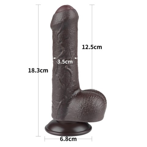 7'' Sliding Skin Dual Layer Dong Black Lovetoy 7'' Sliding Skin Dual Layer Dong Black Lovetoy