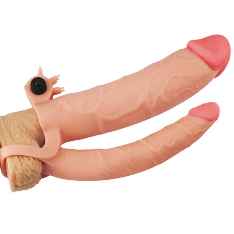 Add 3"" Pleasure X Tender Vibrating Double Penis Sleeve Lovetoy Add 3"" Pleasure X Tender Vibrating Double Penis Sleeve Lovetoy