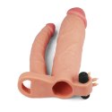 Add 3"" Pleasure X Tender Vibrating Double Penis Sleeve Lovetoy Add 3"" Pleasure X Tender Vibrating Double Penis Sleeve Lovetoy