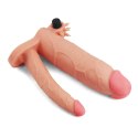Add 3"" Pleasure X Tender Vibrating Double Penis Sleeve Lovetoy Add 3"" Pleasure X Tender Vibrating Double Penis Sleeve Lovetoy