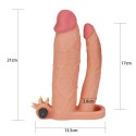 Add 3"" Pleasure X Tender Vibrating Double Penis Sleeve Lovetoy Add 3"" Pleasure X Tender Vibrating Double Penis Sleeve Lovetoy