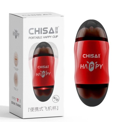 Chisa Happy Cup - podwójny masturbator wagina i usta, czerwony