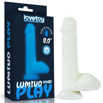 Lovetoy Lumino Play - dildo świecące w ciemności, 20,3 × 4,2 cm