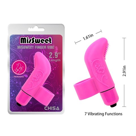 MisSweet Finger Vibe-Pink Missweet MisSweet Finger Vibe-Pink Missweet
