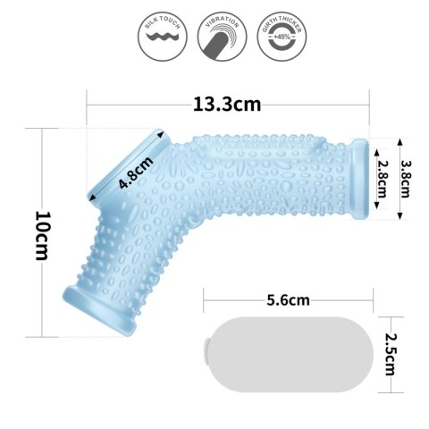 Vibrating Drip Knights Ring with Scrotum Sleeve Lovetoy Vibrating Drip Knights Ring with Scrotum Sleeve Lovetoy