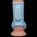 Vibrating Drip Knights Ring with Scrotum Sleeve Lovetoy Vibrating Drip Knights Ring with Scrotum Sleeve Lovetoy