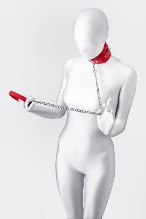Anonymo collar, PU leather, red Toyfa Anonymo collar, PU leather, red Toyfa