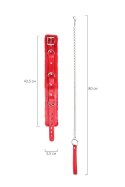 Anonymo collar, PU leather, red Toyfa Anonymo collar, PU leather, red Toyfa