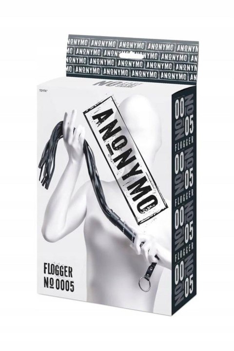 Anonymo flogger, PU leather, black, 64 cm Anonymo by TOYFA Anonymo flogger, PU leather, black, 64 cm Anonymo by TOYFA