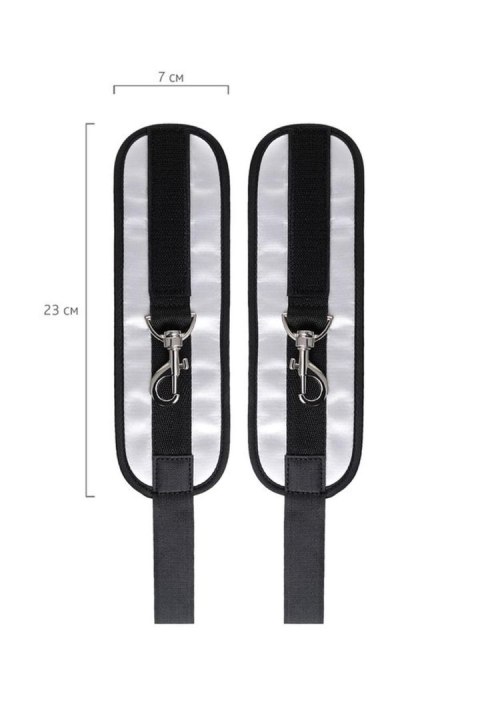 Anonymo hand clamps, polyester, silver, 23 cm Anonymo by TOYFA Anonymo hand clamps, polyester, silver, 23 cm Anonymo by TOYFA