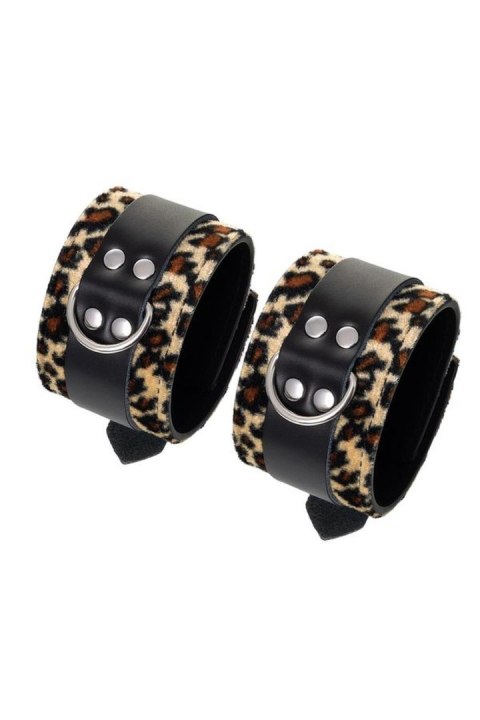 Anonymo handcuffs, PU leather, print, 19.5 cm Toyfa Anonymo handcuffs, PU leather, print, 19.5 cm Toyfa