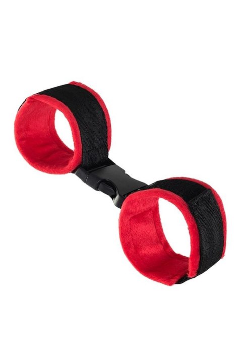 Anonymo handcuffs, velour, red, 29 cm Anonymo by TOYFA Anonymo handcuffs, velour, red, 29 cm Anonymo by TOYFA