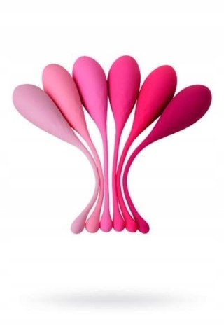 XEROMANTICA Set of 6 vaginal balls K-ROSE,silicone, pink Eromantica