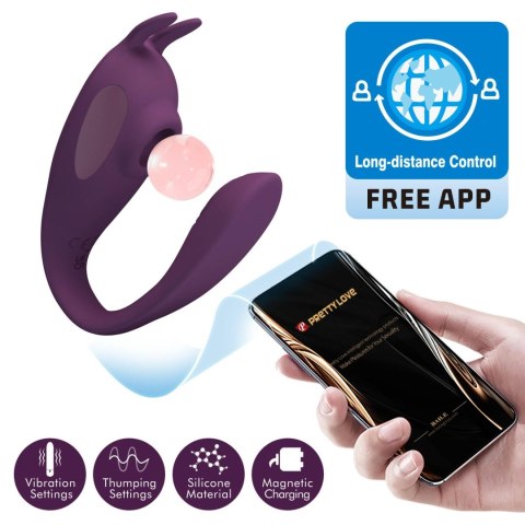 SHEY, 10 vibration functions 10 tapping functions Mobile APP Long-distance Control Pretty Love