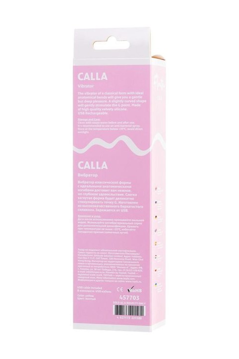 Vibrator Flovetta by Toyfa Calla, silicone, yellow, 22 cm Flovetta Vibrator Flovetta by Toyfa Calla, silicone, yellow, 22 cm Flovetta