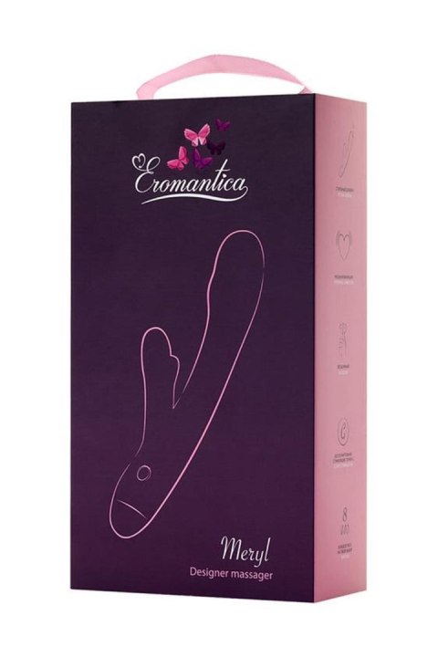 XVibromassager Eromantica MERYL, silicone, pink, 22,5 cm Eromantica XVibromassager Eromantica MERYL, silicone, pink, 22,5 cm Eromantica