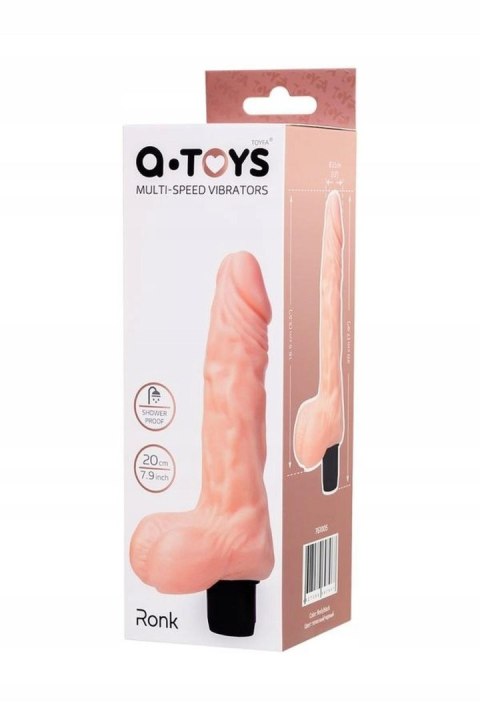 A-TOYS, Realistic Multi-Speed vibrator,, TPE, vibration modes, 14cm A-Toys A-TOYS, Realistic Multi-Speed vibrator,, TPE, vibration modes, 14cm A-Toys