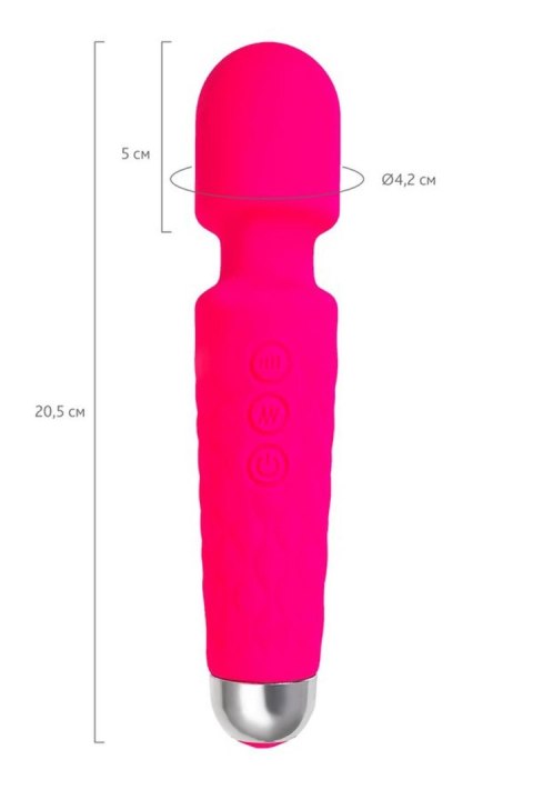 Flovetta Peony Vibrating massager, silicone, pink, 20.5 cm Flovetta Flovetta Peony Vibrating massager, silicone, pink, 20.5 cm Flovetta