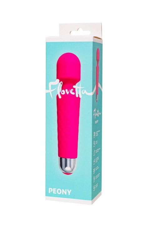 Flovetta Peony Vibrating massager, silicone, pink, 20.5 cm Flovetta Flovetta Peony Vibrating massager, silicone, pink, 20.5 cm Flovetta