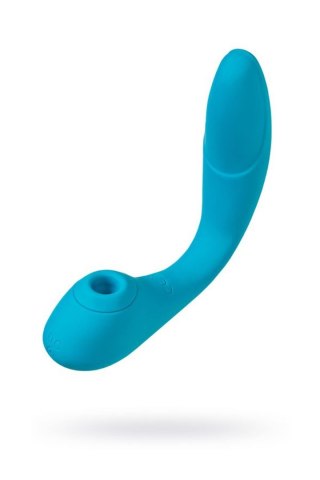 Multifunctional vibrator L'Eroina Cycla, silicone, blue, 20 cm L'EROINA