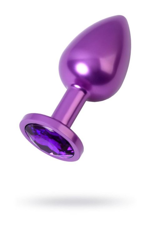 Purple anal plug TOYFA Metal,with a amethyst colored gem Metal by TOYFA Purple anal plug TOYFA Metal,with a amethyst colored gem Metal by TOYFA