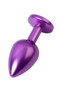Purple anal plug TOYFA Metal,with a amethyst colored gem Metal by TOYFA Purple anal plug TOYFA Metal,with a amethyst colored gem Metal by TOYFA