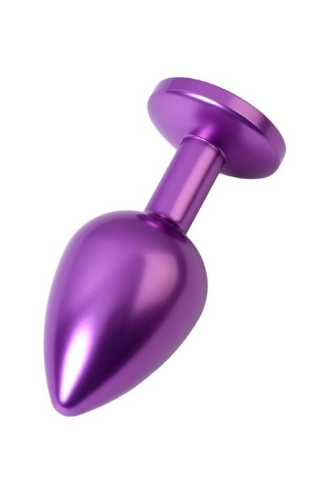 Purple anal plug TOYFA Metal,with a amethyst colored gem Metal by TOYFA Purple anal plug TOYFA Metal,with a amethyst colored gem Metal by TOYFA