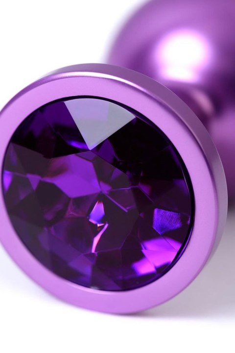 Purple anal plug TOYFA Metal,with a amethyst colored gem Metal by TOYFA Purple anal plug TOYFA Metal,with a amethyst colored gem Metal by TOYFA